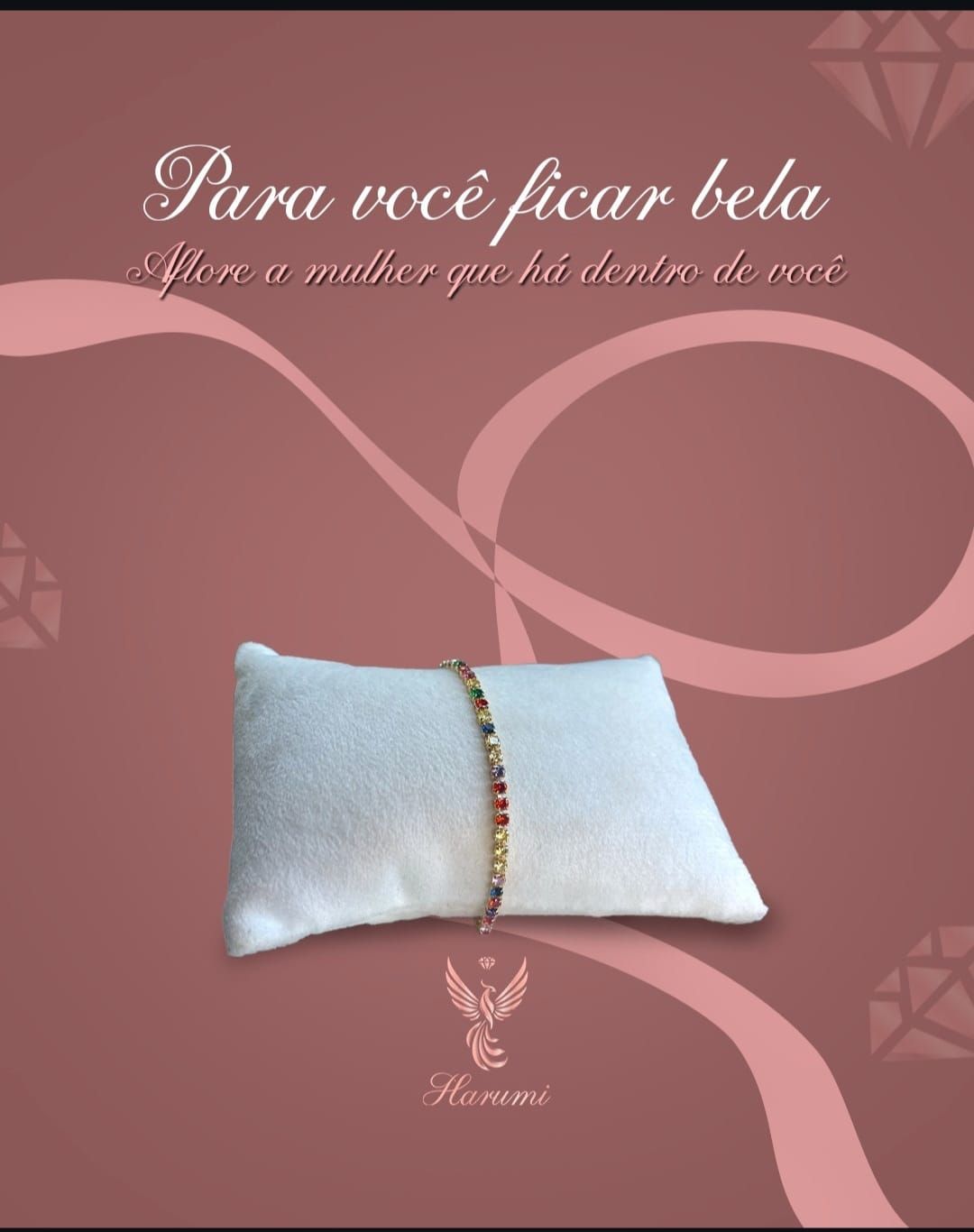 Pulseira Riviera Color Dourada
